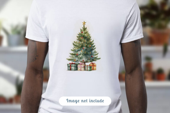 watercolor christmas tree collection vol. 4
