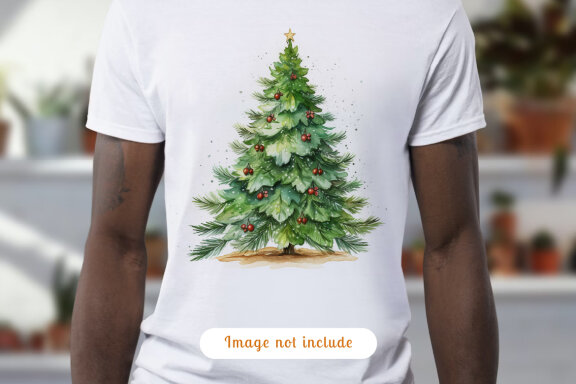 watercolor christmas tree collection vol. 9
