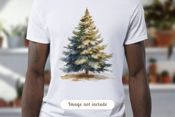 watercolor christmas tree collection vol. 11
