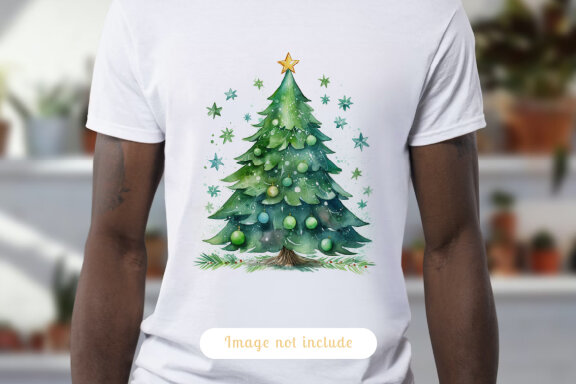 watercolor christmas tree collection vol. 13