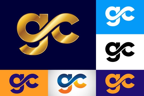 Initial Letter Gc Vector & Photo (Free Trial) | Bigstock