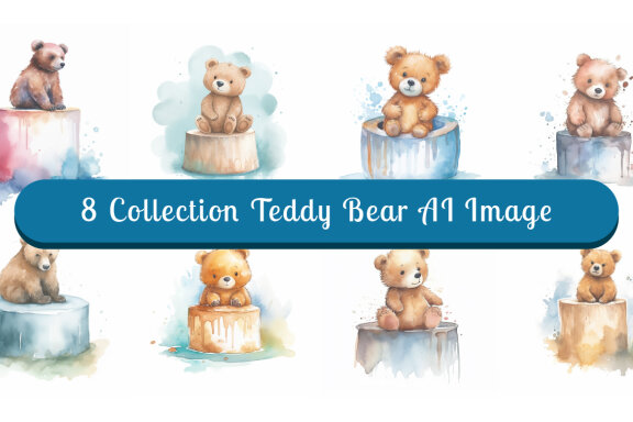 watercolor teddy bear collection vol. 11