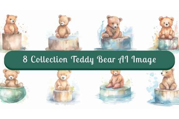 watercolor teddy bear collection vol. 12