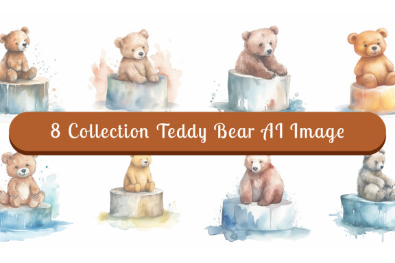 watercolor teddy bear collection vol. 13