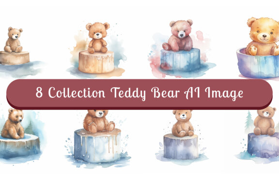 watercolor teddy bear collection vol. 14