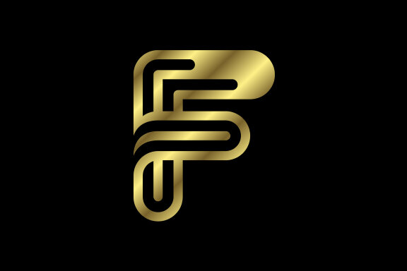 Golden capital letter