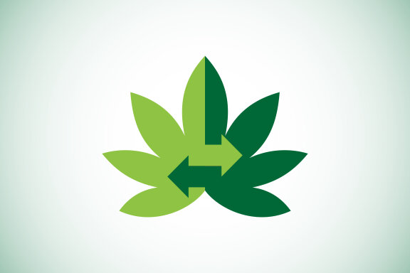 marijuana recycling logo
