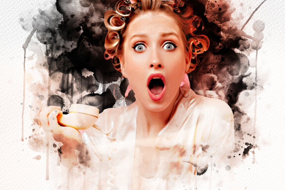  Artistic Bold Watercolor Art Photo Template