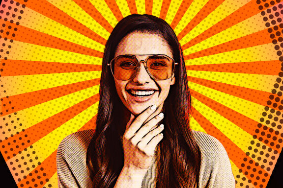 Halftone Comic Art Photo Template