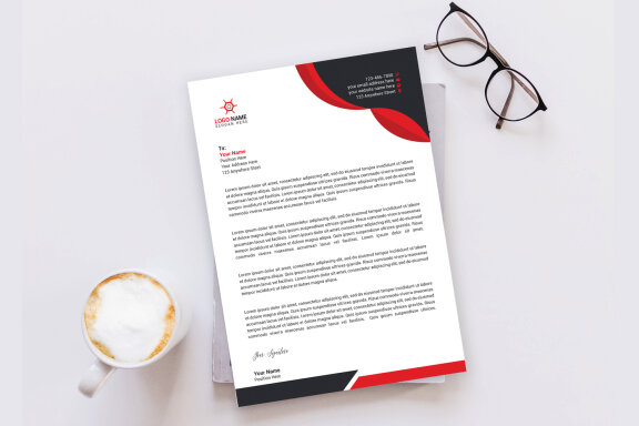 Modern Letterhead Design Template