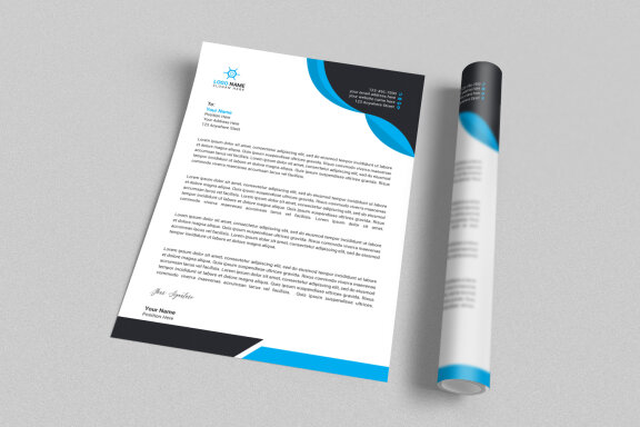 Modern Letterhead Design Template