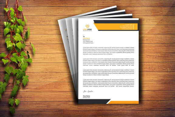 Corporate Letterhead Design Template
