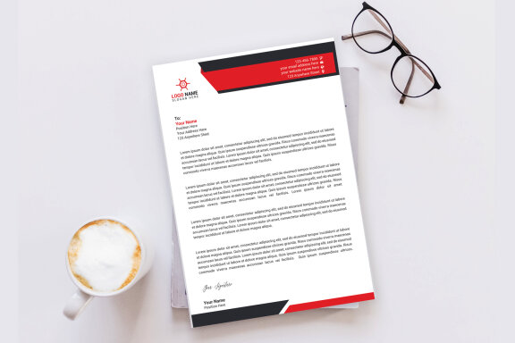 Corporate Letterhead Design Template