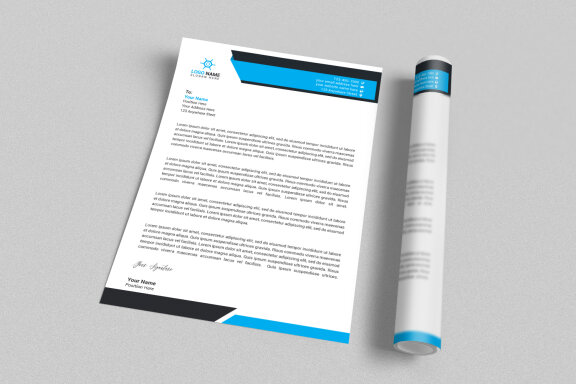 Corporate Letterhead Design Template