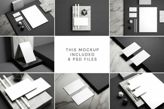 Minimal Corporate Stationery Mockup