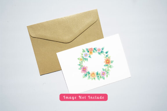 collection of watercolor illustrations of leaves and flowers forming a circle vol. 2