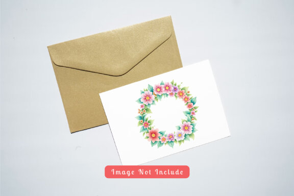 collection of watercolor illustrations of leaves and flowers forming a circle vol. 8