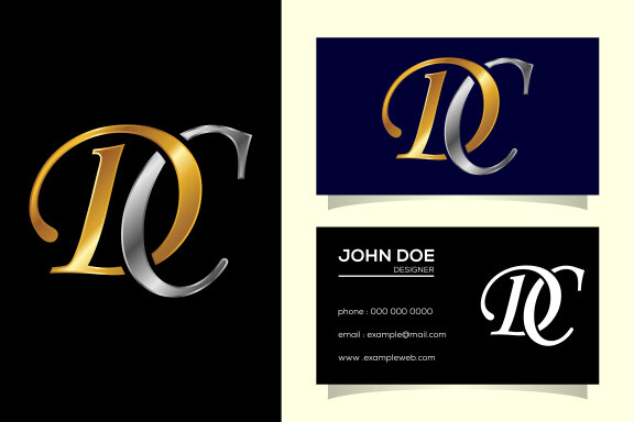 Letter D C Logo Design
