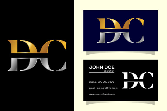 Letter D C Logo Design