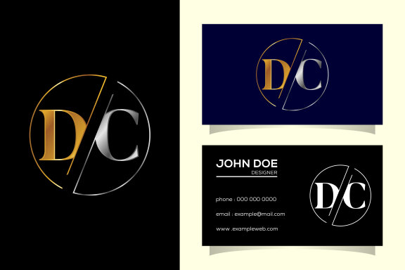 Letter D C Logo Design
