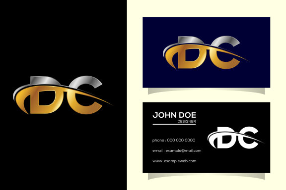 Letter D C Logo Design