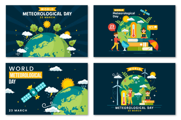 12 World Meteorological Day Illustration