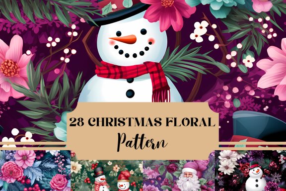 Christmas Floral Pattern