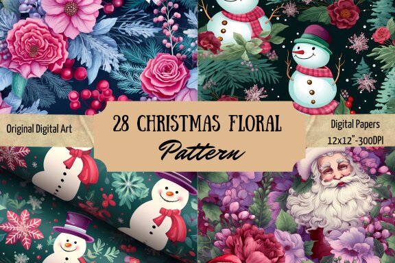 Christmas Floral Pattern