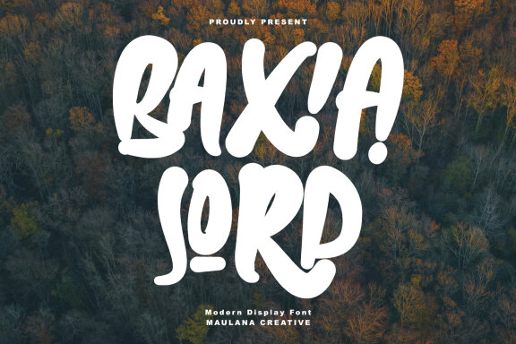 Baxia Jord Modern Display Font