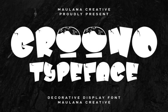 Groono Decorative Display Font