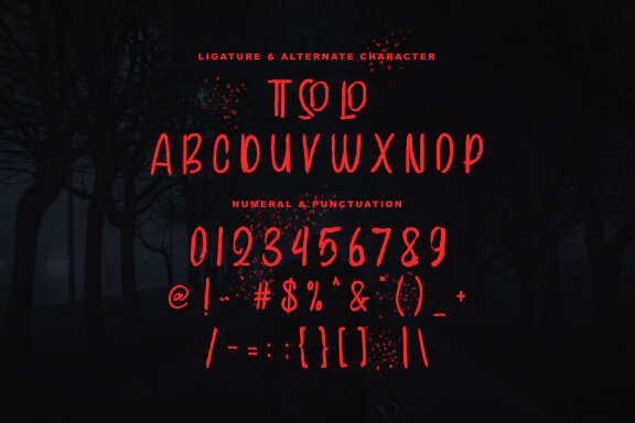 Vampire Roamer Brush Display Font