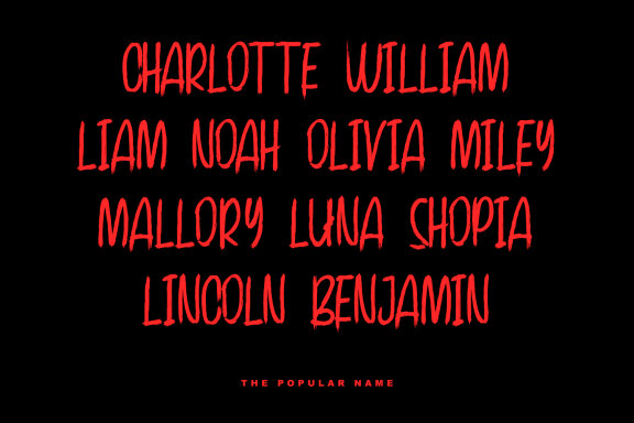 Vampire Roamer Brush Display Font