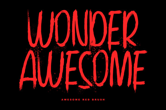 Vampire Roamer Brush Display Font