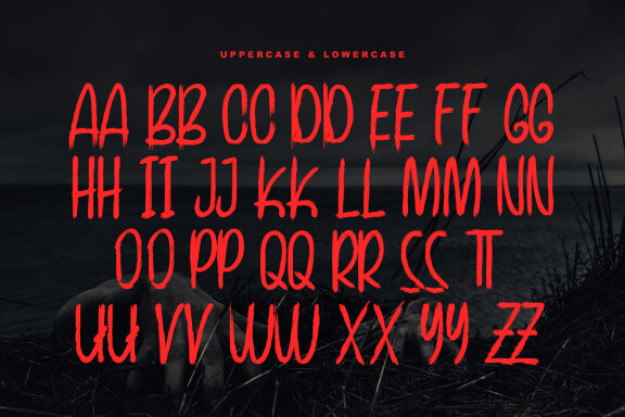 Vampire Roamer Brush Display Font