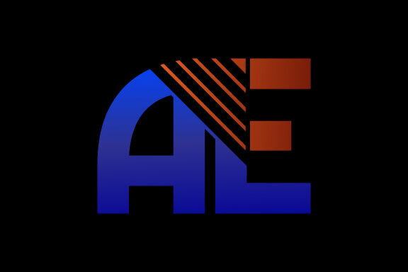 Letter A E Logo Design
