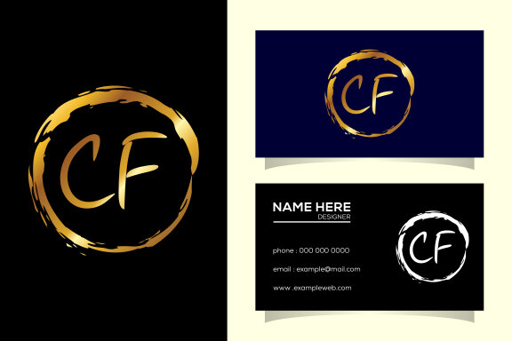 Letter C F Logo Design