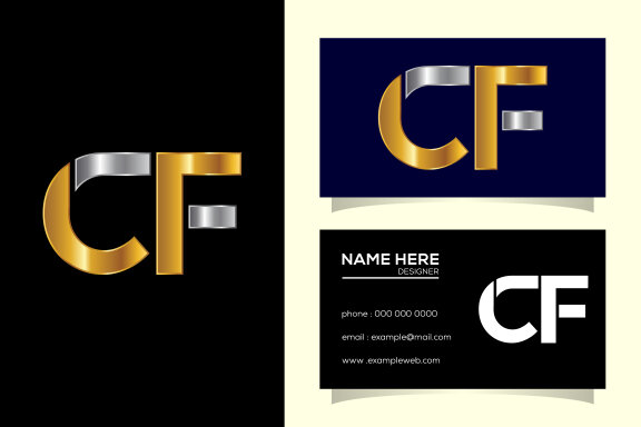 Letter C F Logo Design