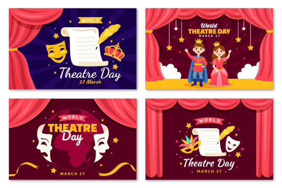 12 World Theatre Day Illustration