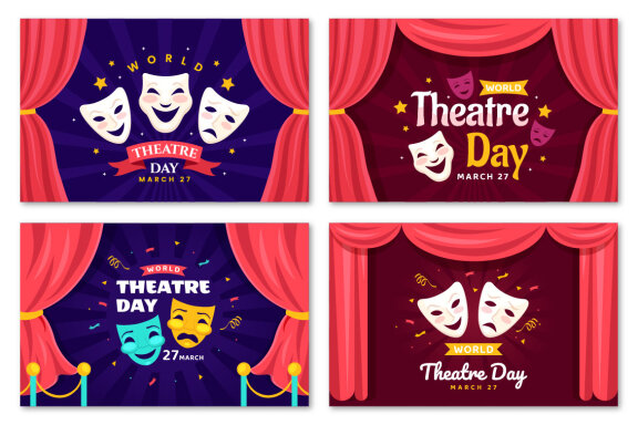 12 World Theatre Day Illustration
