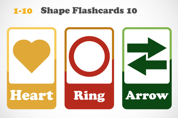 Geometric shapes flashcards