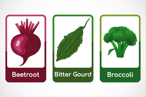 Vegetable flashcards