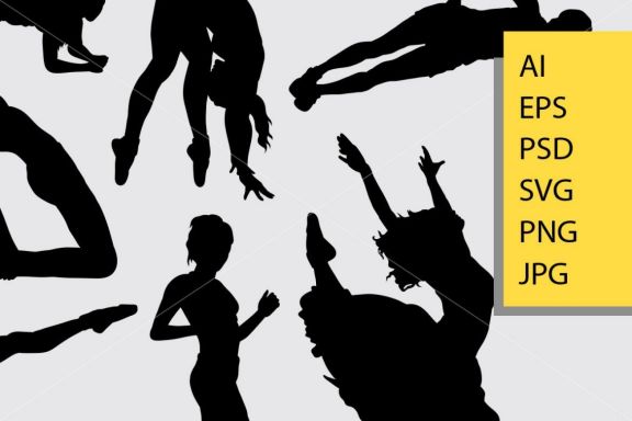 Pilates sport 1 silhouette