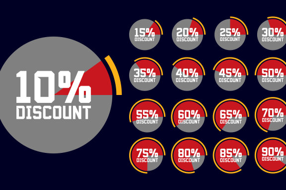 Discount and sale labels