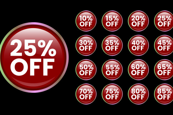 Discount and sale labels