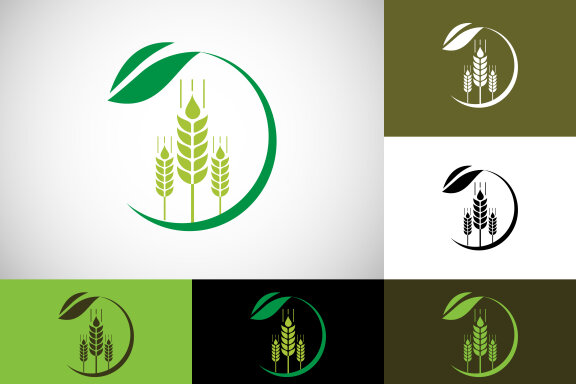 Wheat Ears Icon and Logo