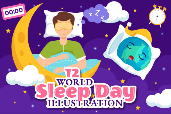 12 World Sleep Day Illustration