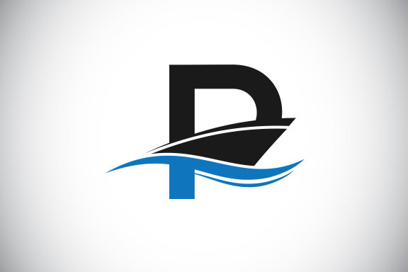 Capital letter with the ship