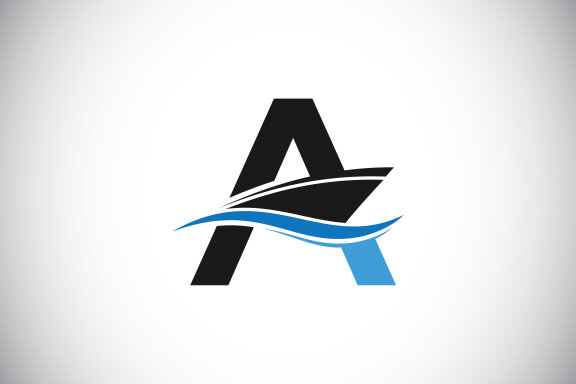 Capital letter with the ship