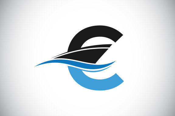 Capital letter with the ship