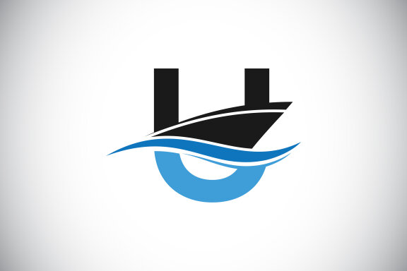 Capital letter with the ship
